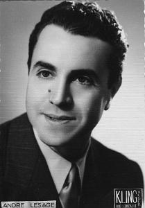 10 ANDRE LESAGE DE LA TROUPE THEATRALE DE RADIO ALGER 1952